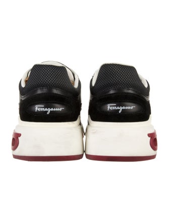 Ferragamo Leather Printed Sneakers