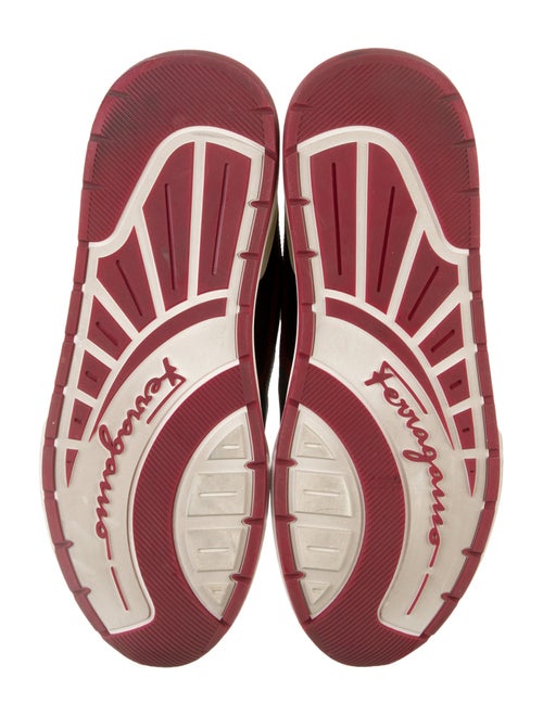 Ferragamo Leather Printed Sneakers