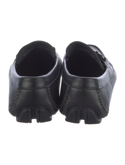 Ferragamo Gancini Logo Leather Drivers
