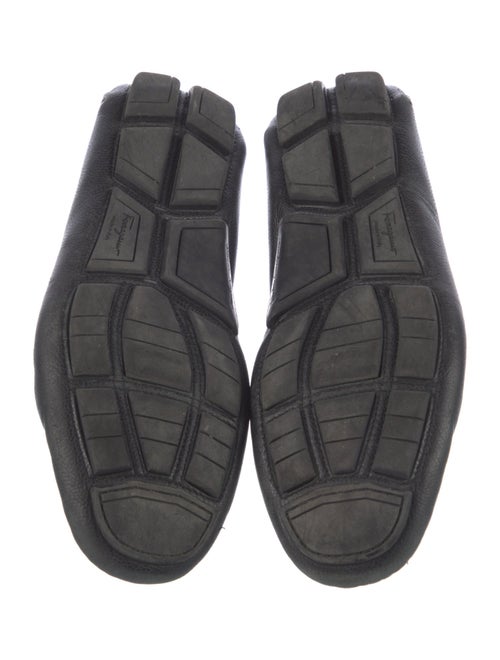 Ferragamo Gancini Logo Leather Drivers