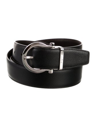 Ferragamo Gancio Logo Leather Waist Belt