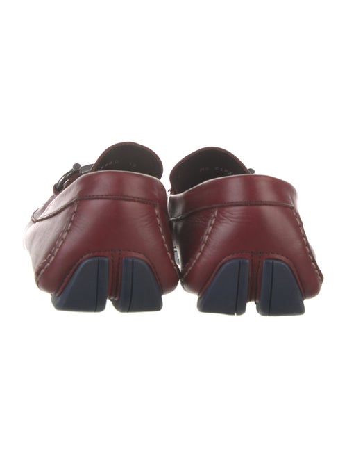 Ferragamo Gancini Logo Leather Drivers