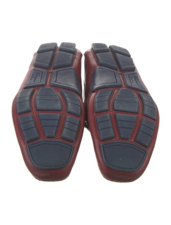 Ferragamo Gancini Logo Leather Drivers