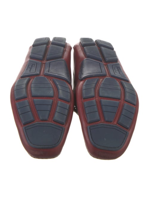 Ferragamo Gancini Logo Leather Drivers