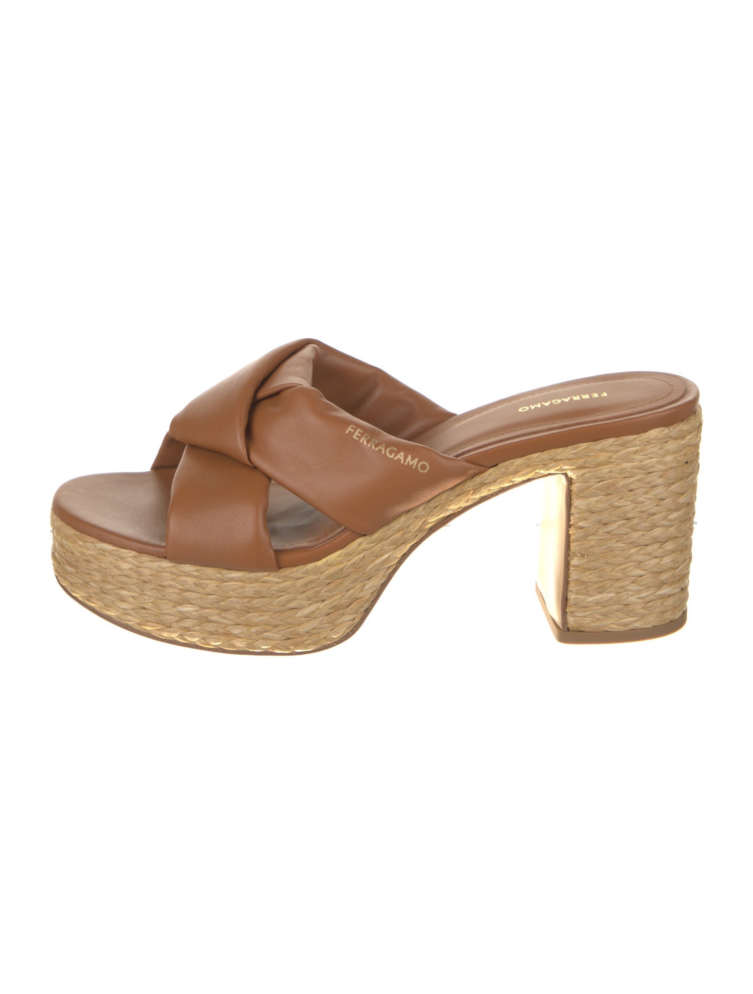 Ferragamo Leather Slides