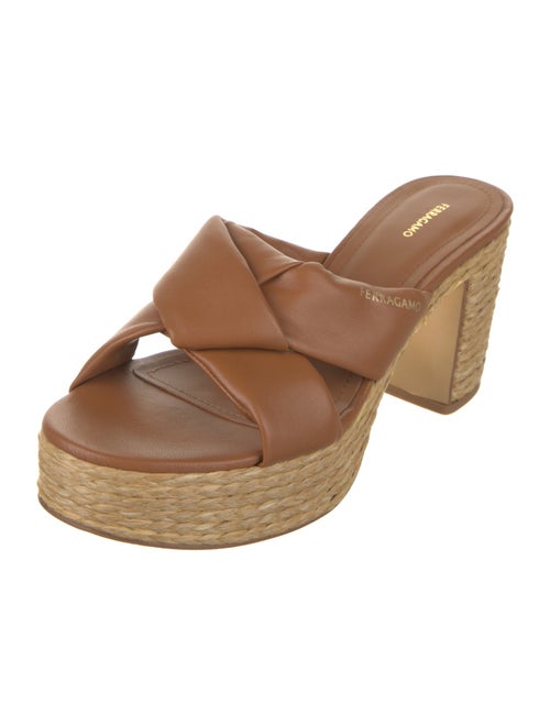 Ferragamo Leather Slides