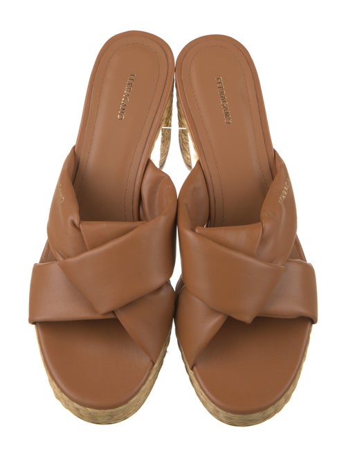 Ferragamo Leather Slides