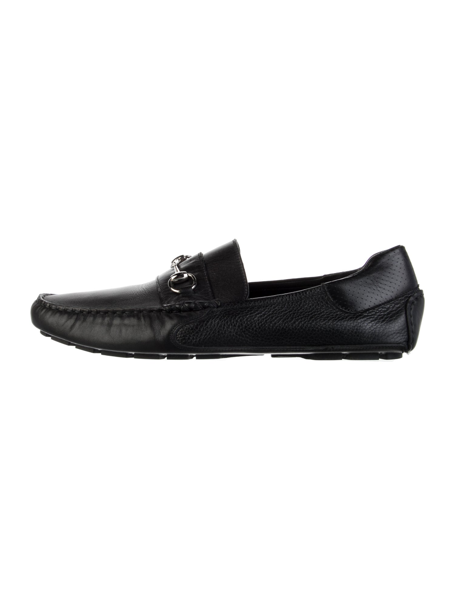 Ferragamo Gancini Logo Leather Drivers