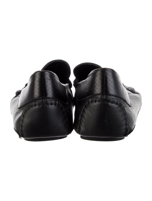 Ferragamo Gancini Logo Leather Drivers