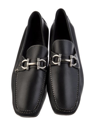 Ferragamo Gancio Logo Leather Drivers