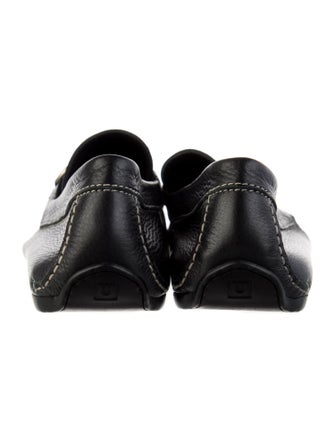 Ferragamo Gancio Logo Leather Drivers