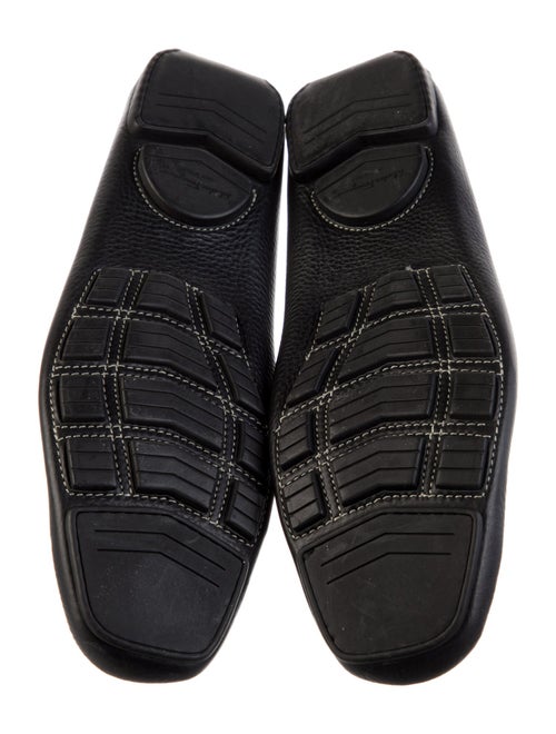 Ferragamo Gancio Logo Leather Drivers