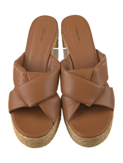 Ferragamo Leather Slides