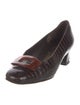 Ferragamo Embossed Leather Pumps