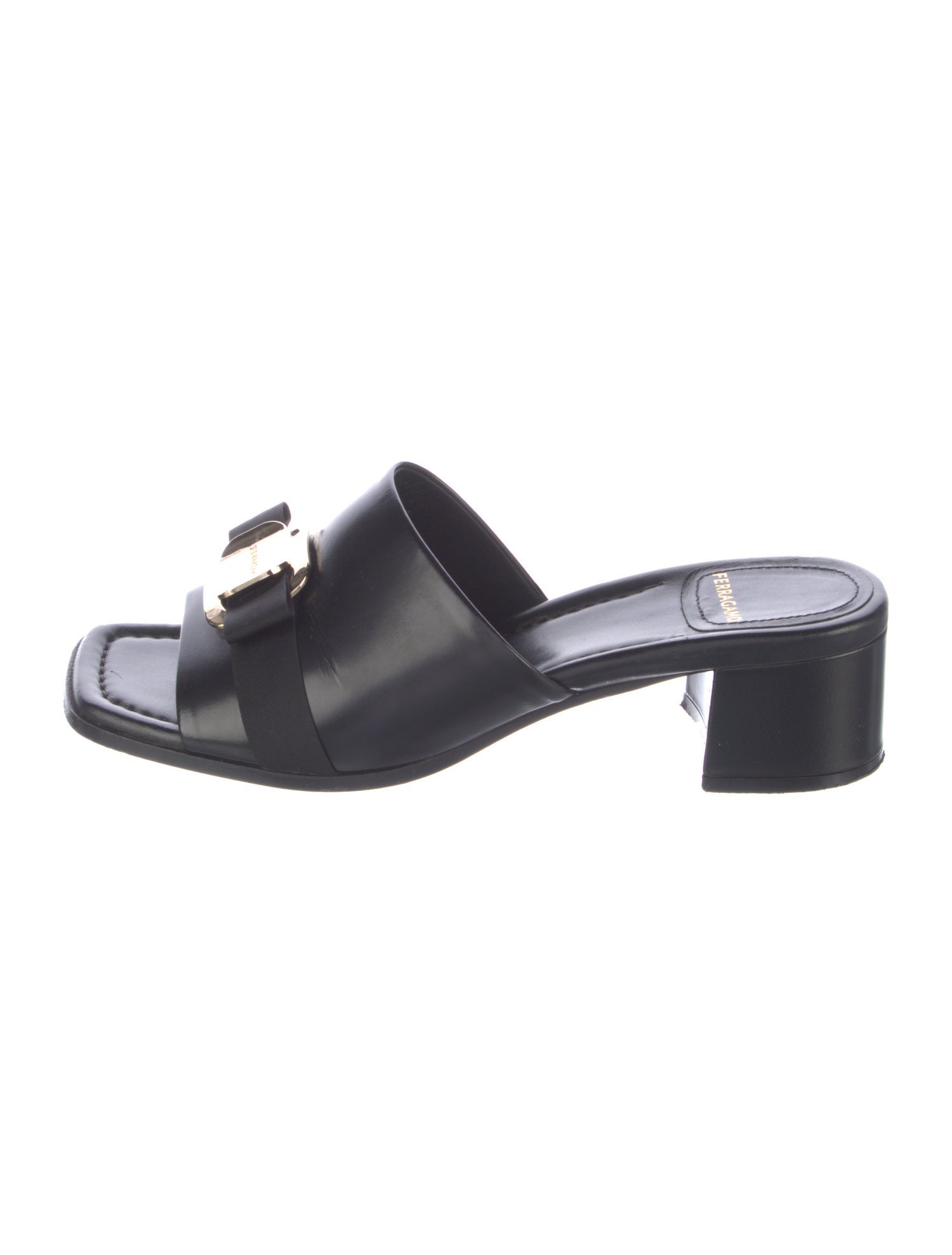 Ferragamo Leather Slides