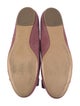 Ferragamo Vara Bow Accent Suede Ballet Flats