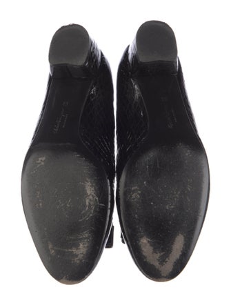 Ferragamo Embossed Leather Pumps
