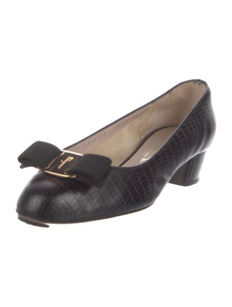 Ferragamo Crocodile Flats