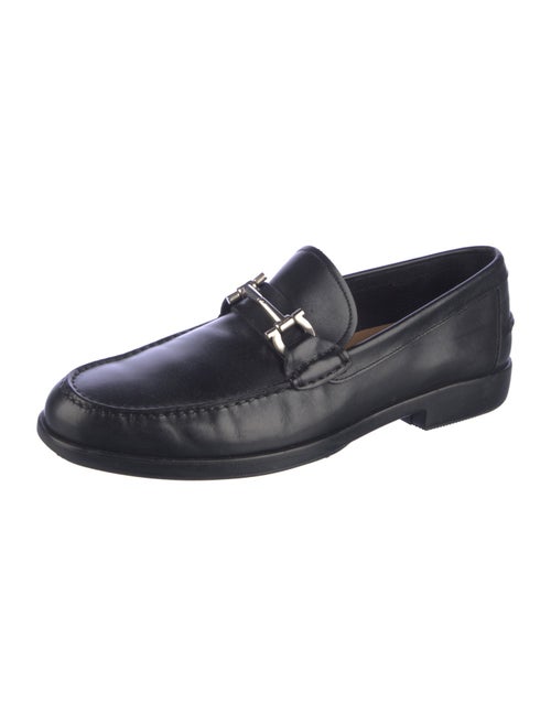 Ferragamo Gancini Logo Leather Dress Loafers