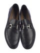 Ferragamo Gancini Logo Leather Dress Loafers