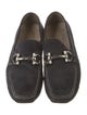 Ferragamo Gancini Logo Suede Drivers