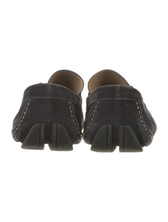 Ferragamo Gancini Logo Suede Drivers