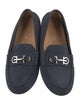 Ferragamo Gancini Logo Suede Drivers