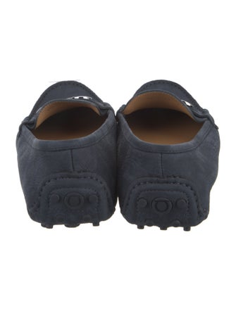 Ferragamo Gancini Logo Suede Drivers