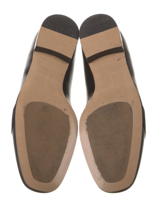 Ferragamo Leather Bow Accents Loafers