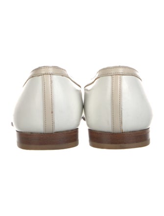 Ferragamo Leather Colorblock Pattern Ballet Flats