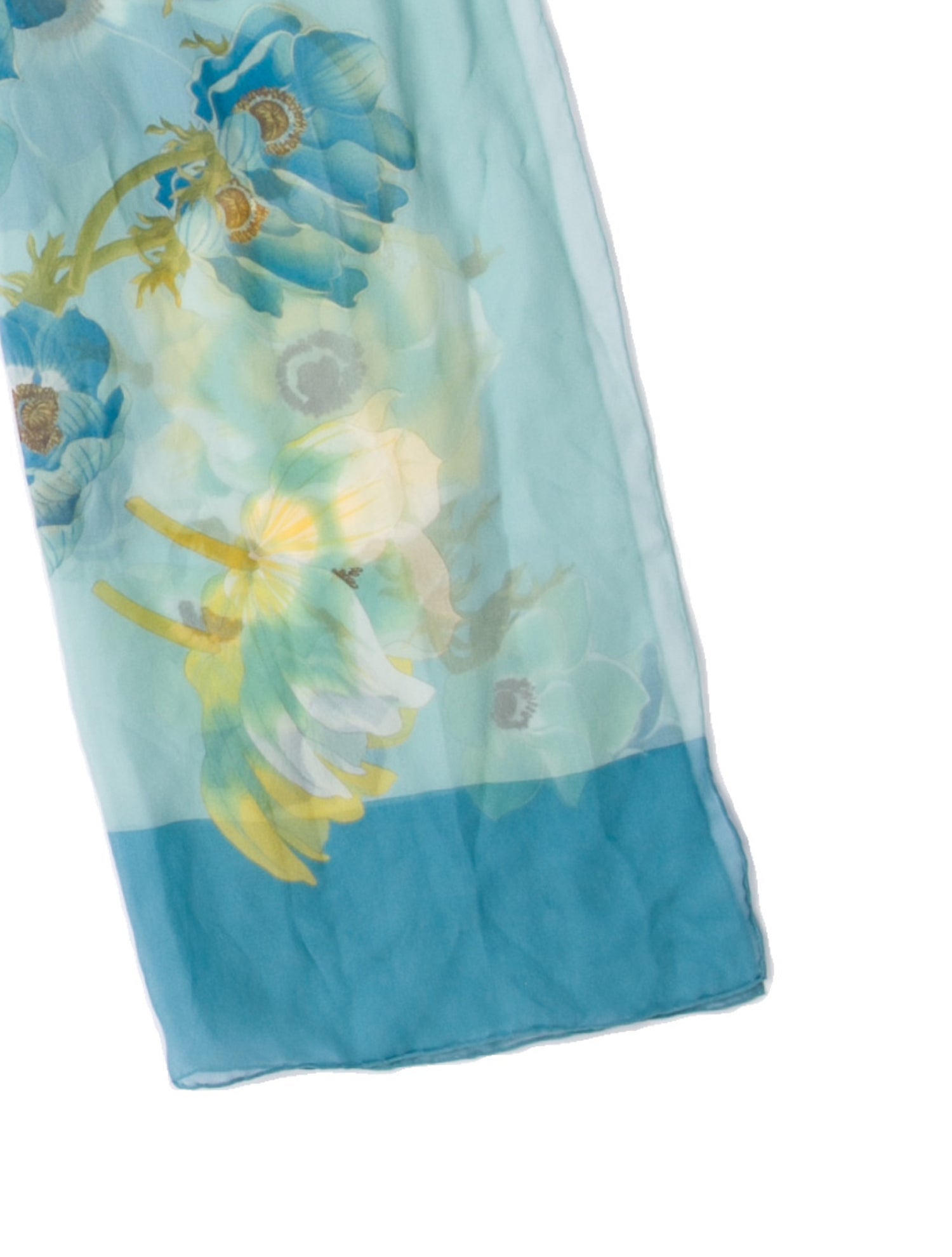 Ferragamo Silk Floral Print Scarf