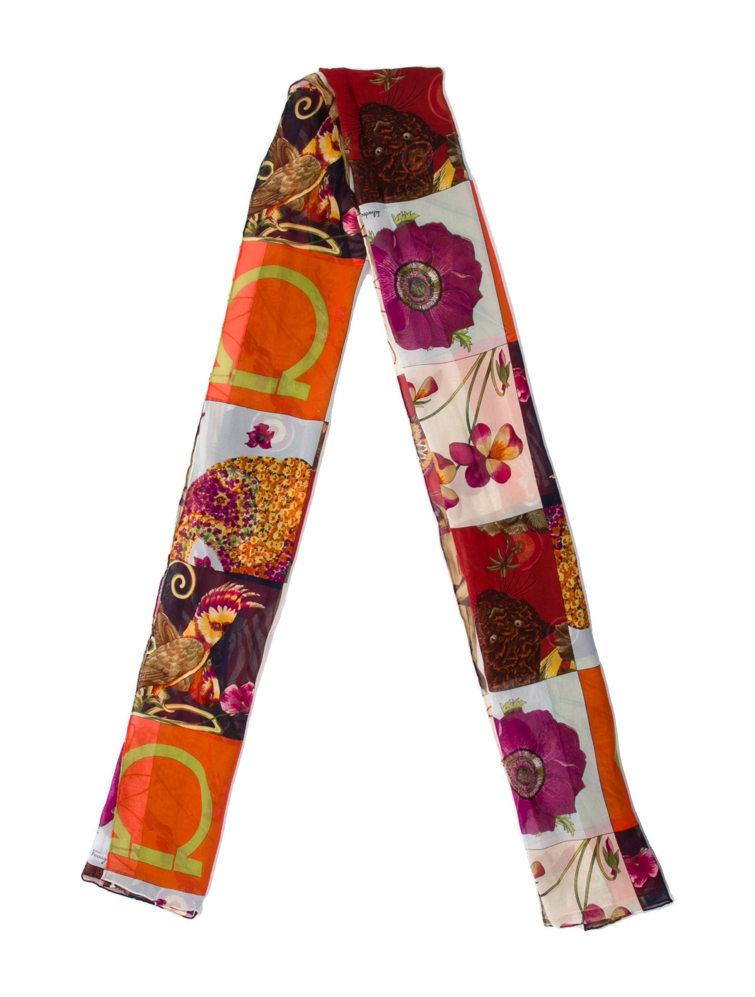 Ferragamo Silk Printed Scarf