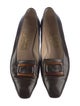 Ferragamo Leather Bow Accents Pumps