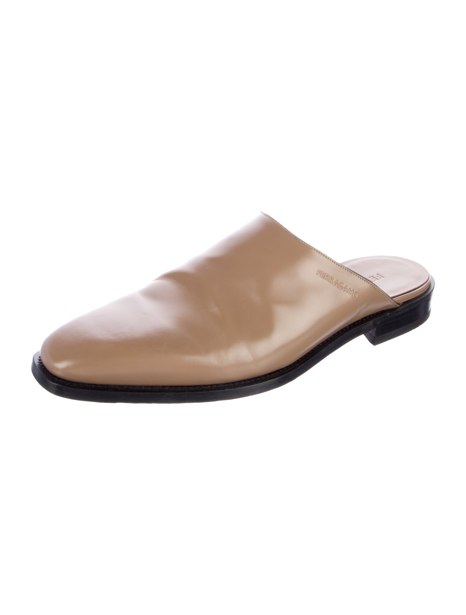 Ferragamo Leather Slippers