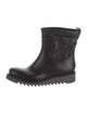 Ferragamo Rubber Leather Trim Embellishment Rain Boots