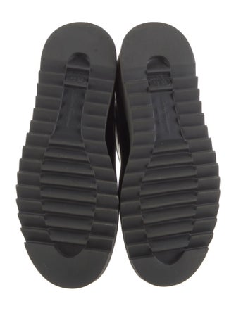 Ferragamo Rubber Leather Trim Embellishment Rain Boots