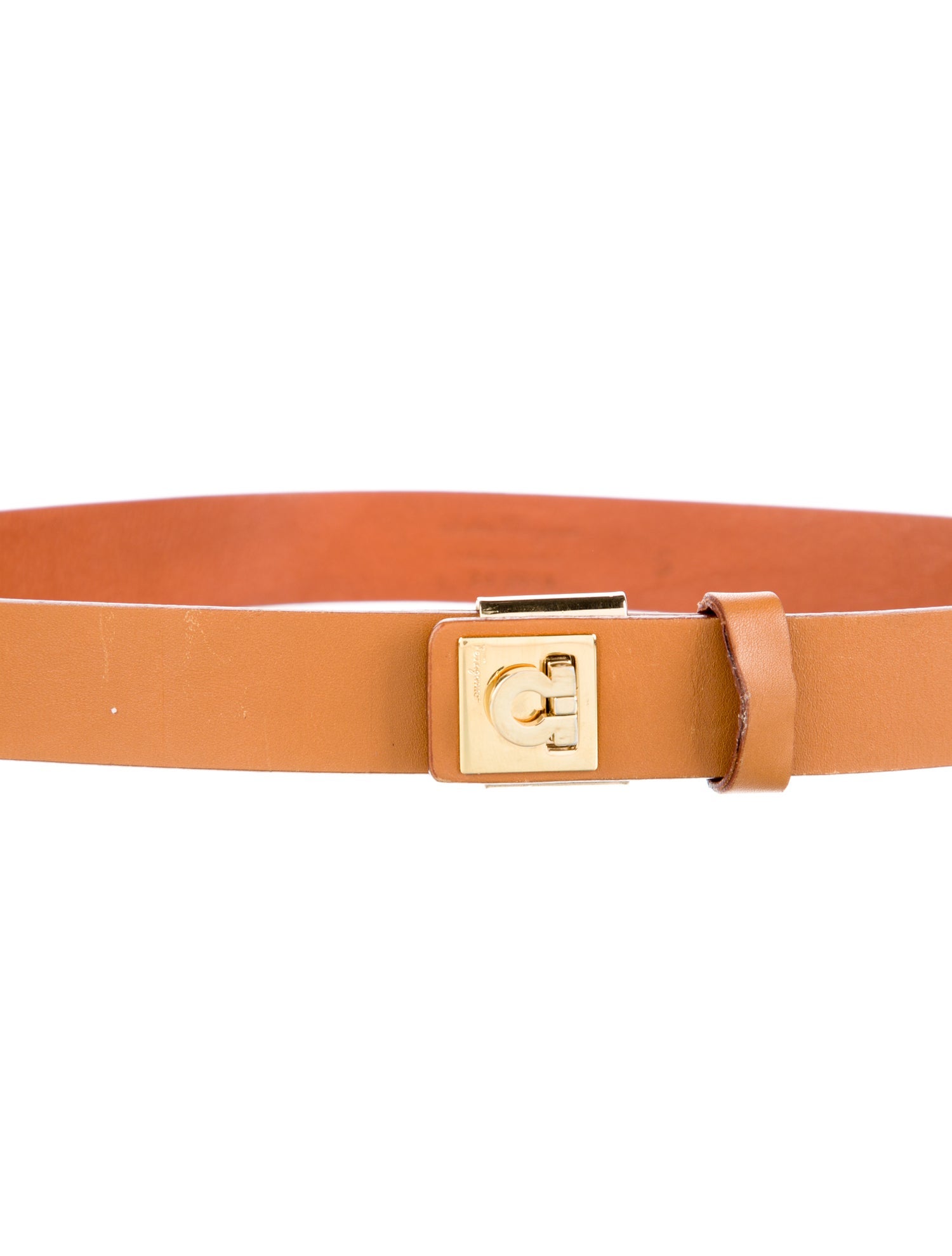 Ferragamo Skinny Leather Waist Belt