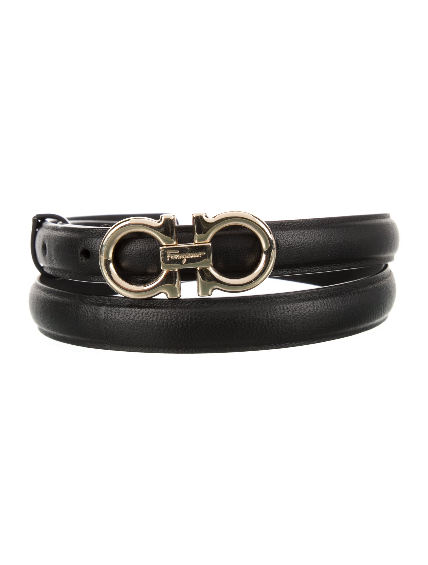 Ferragamo Skinny Leather Belt