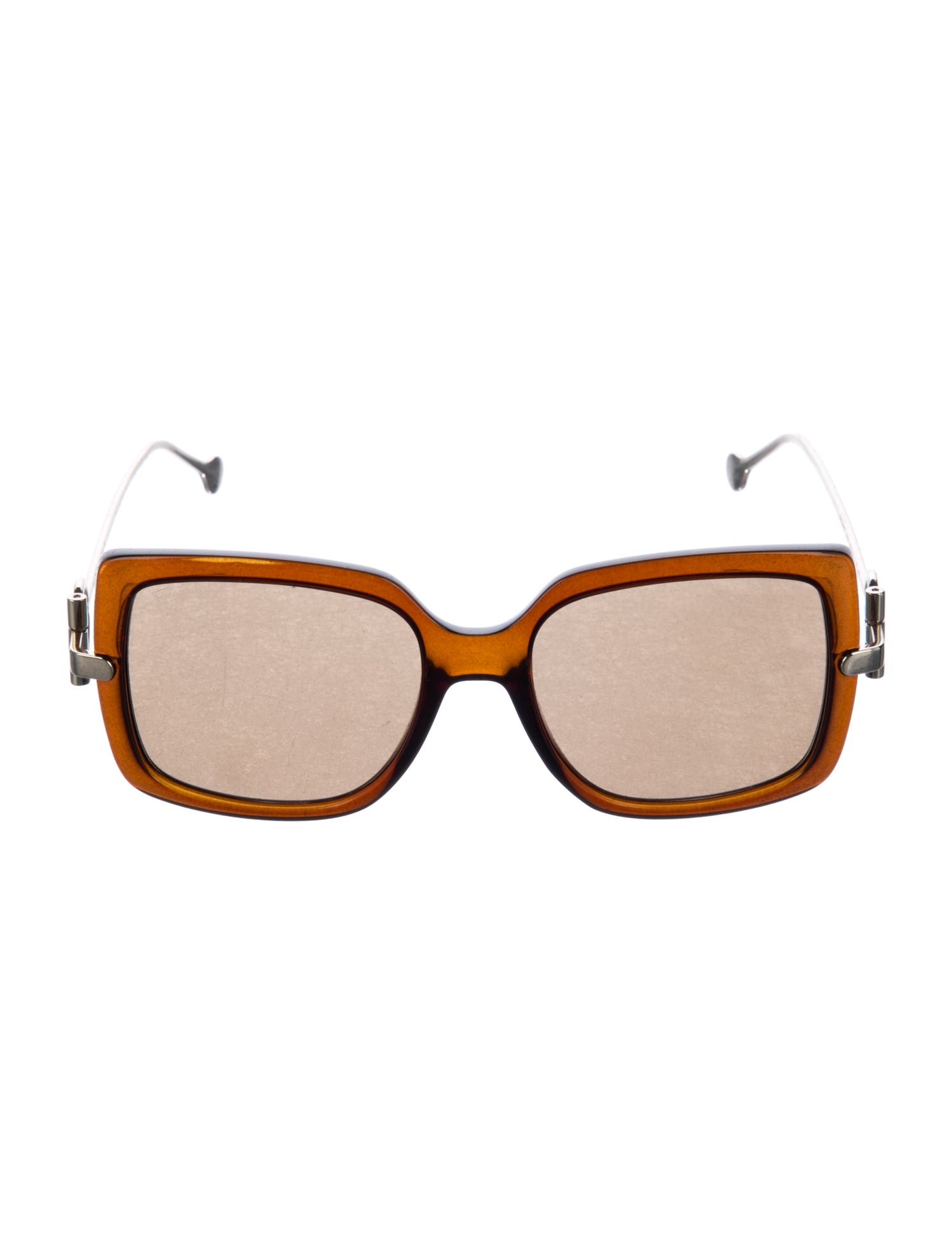 Salvatore Ferragamo Gancio Logo Square Sunglasses