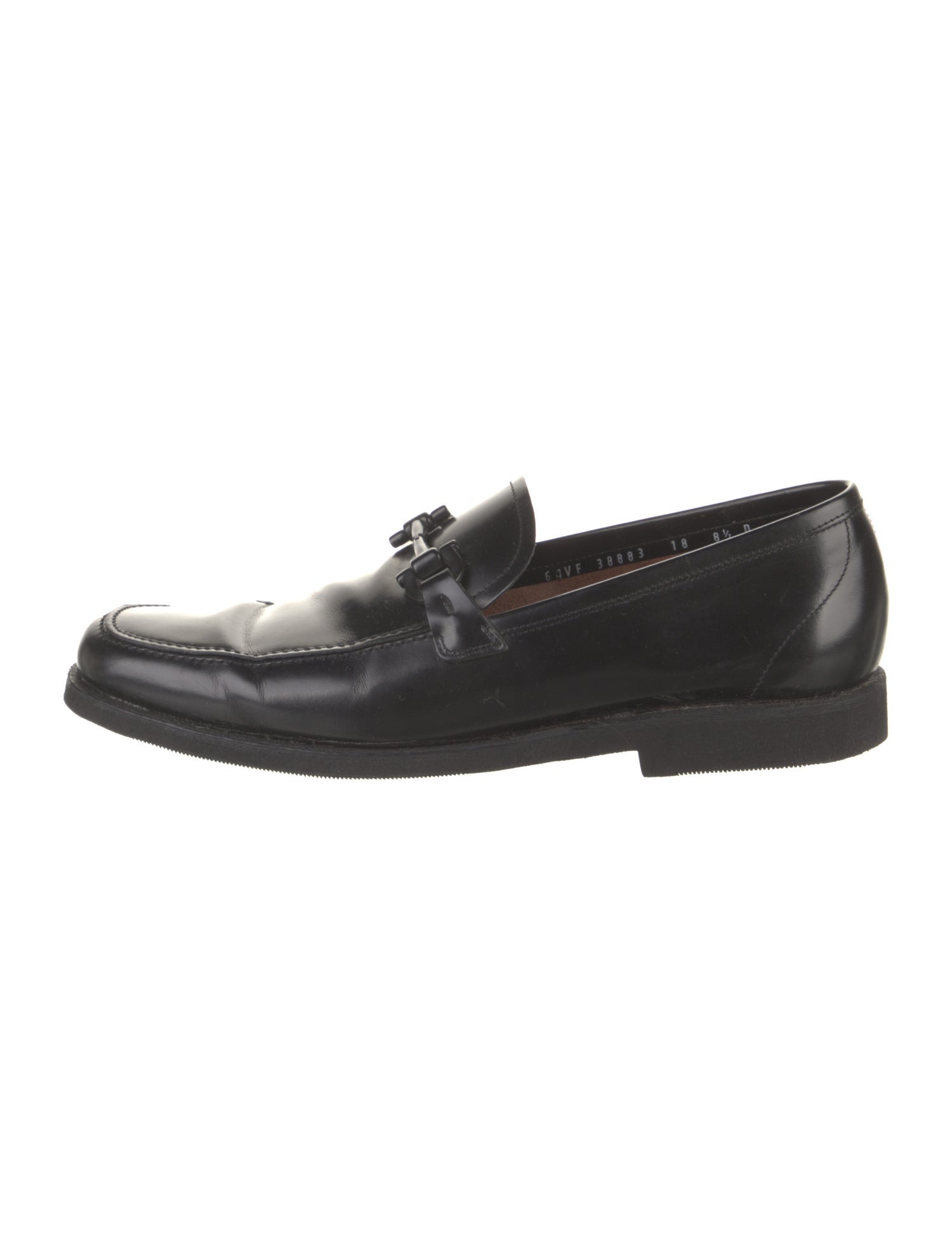 Ferragamo Horsebit Accent Leather Dress Loafers