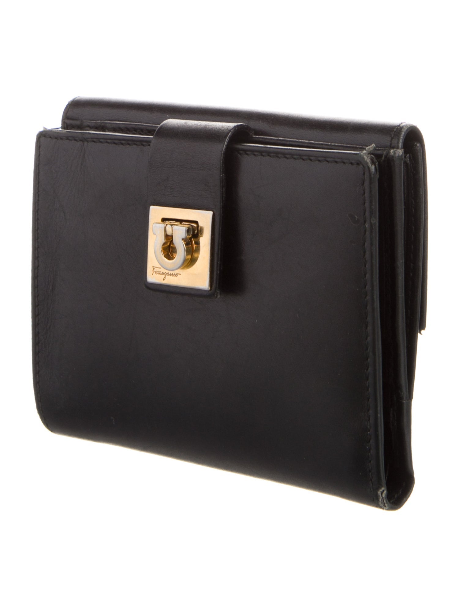 Salvatore Ferragamo Leather Compact Wallet