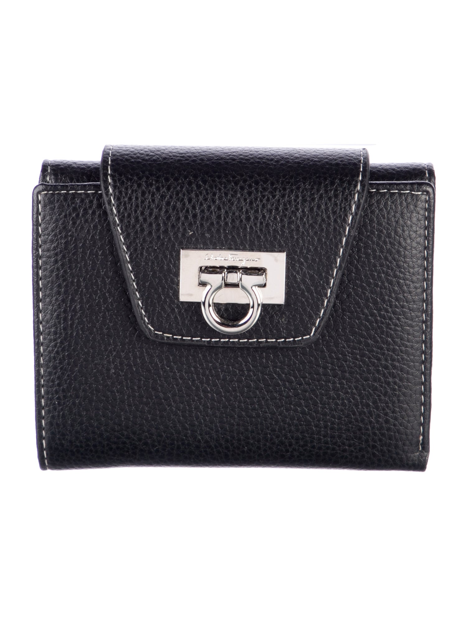 Ferragamo Leather Compact Wallet