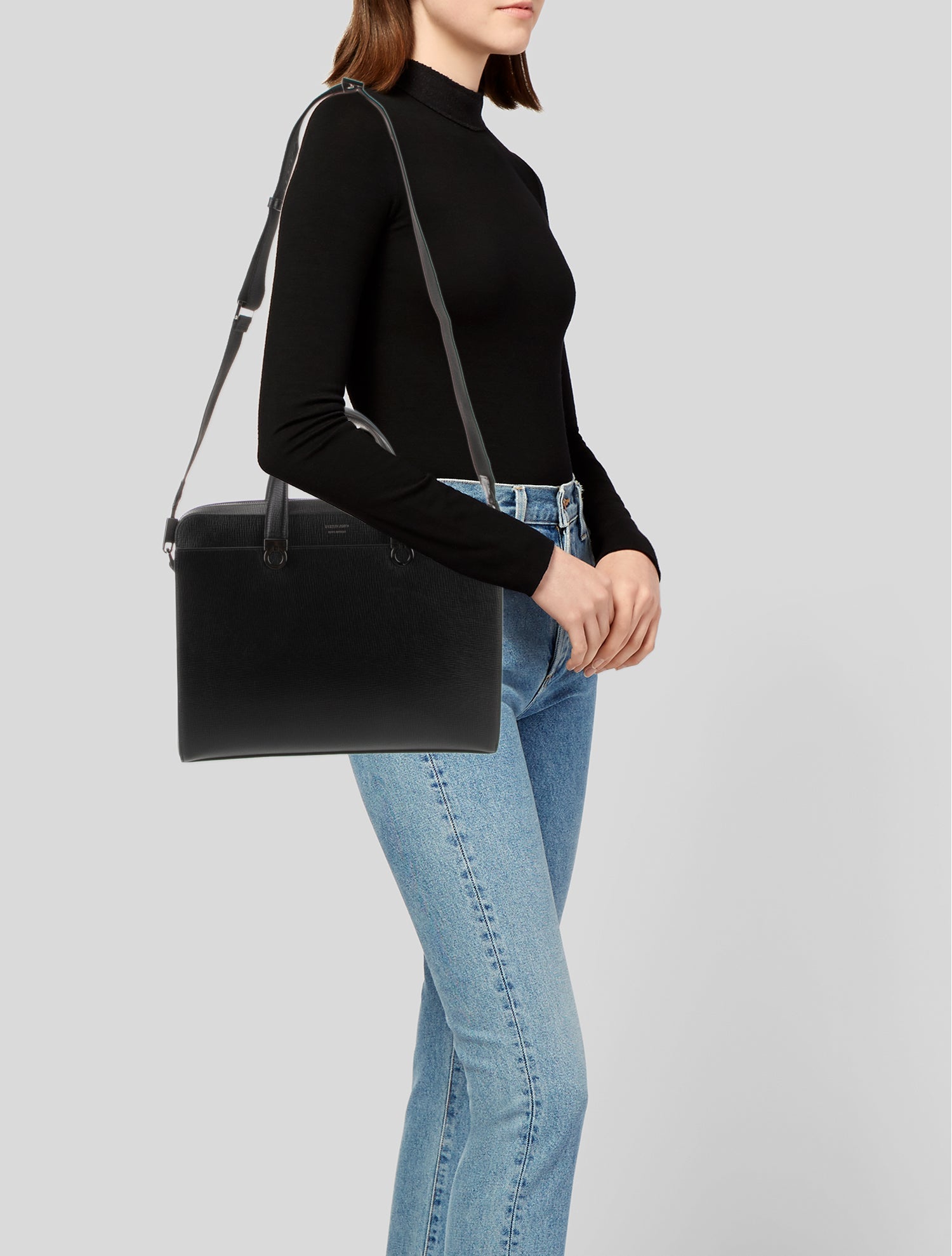 Ferragamo Leather Top Handle Bag