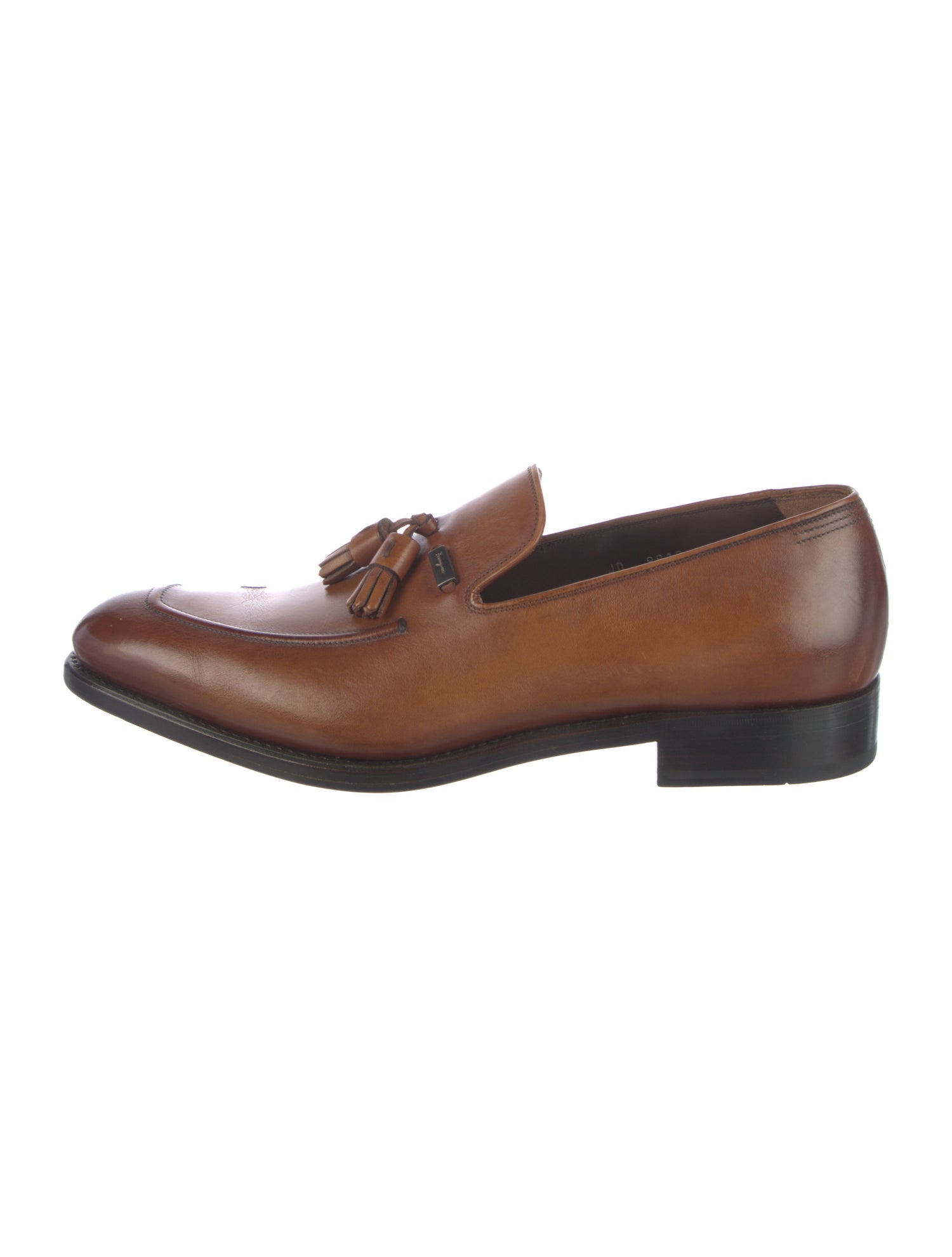 Ferragamo Gancini Logo Leather Dress Loafers