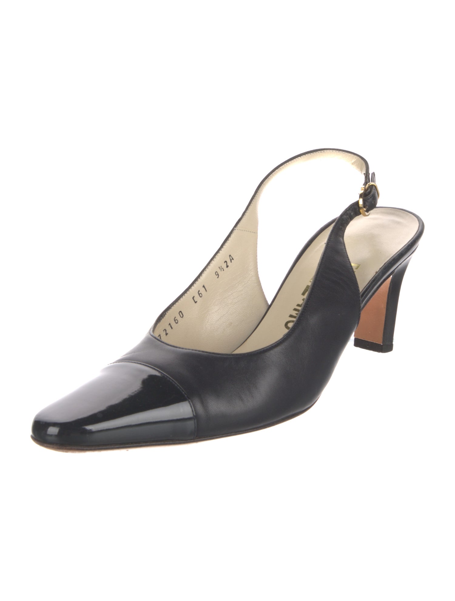 Ferragamo Leather Slingback Pumps