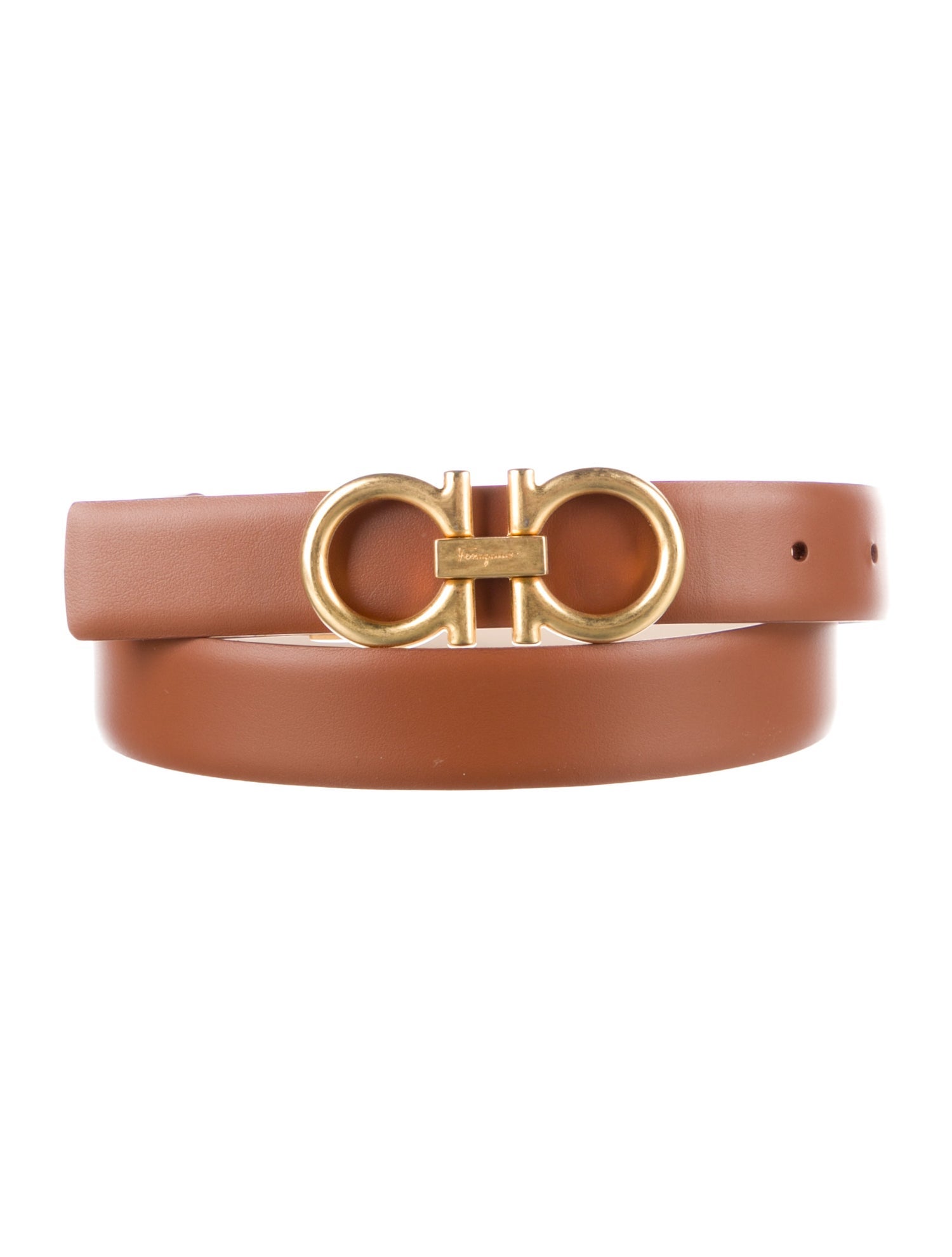 Ferragamo Skinny Leather Belt