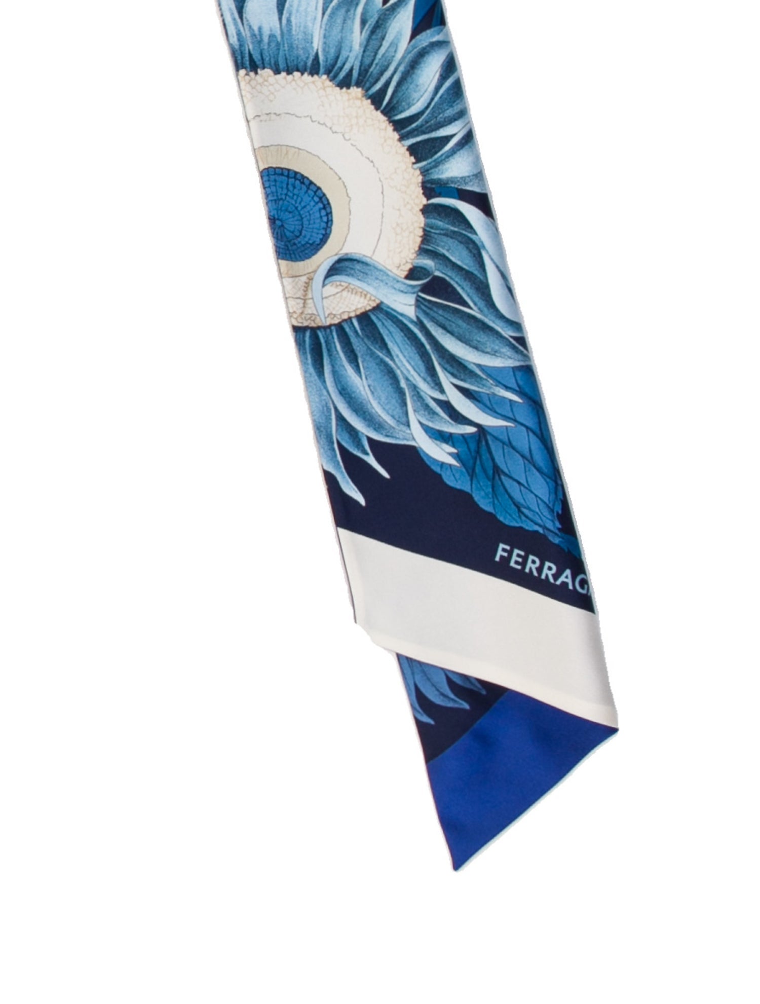 Ferragamo Silk Floral Print Scarf w/ Tags