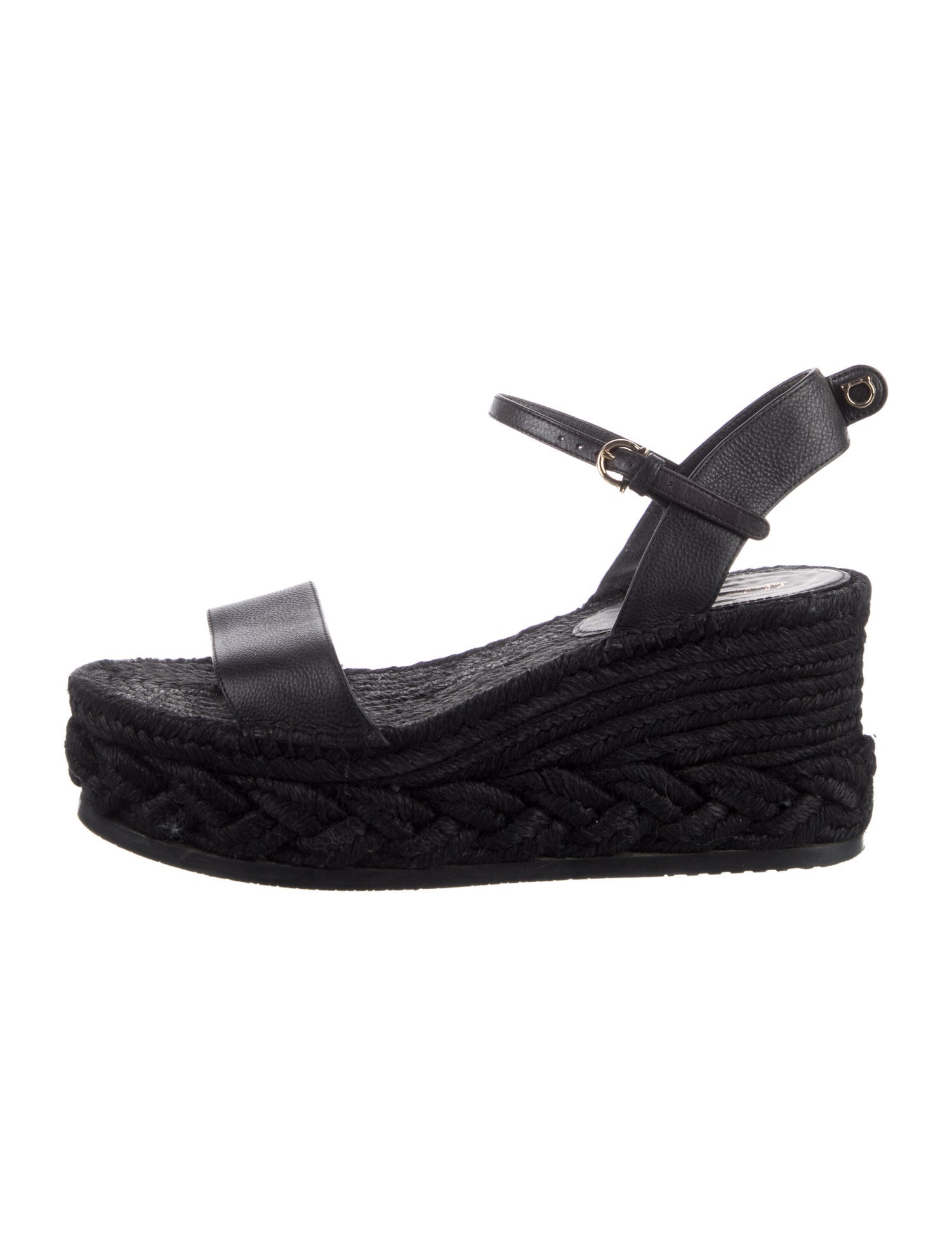 Ferragamo Leather Espadrilles