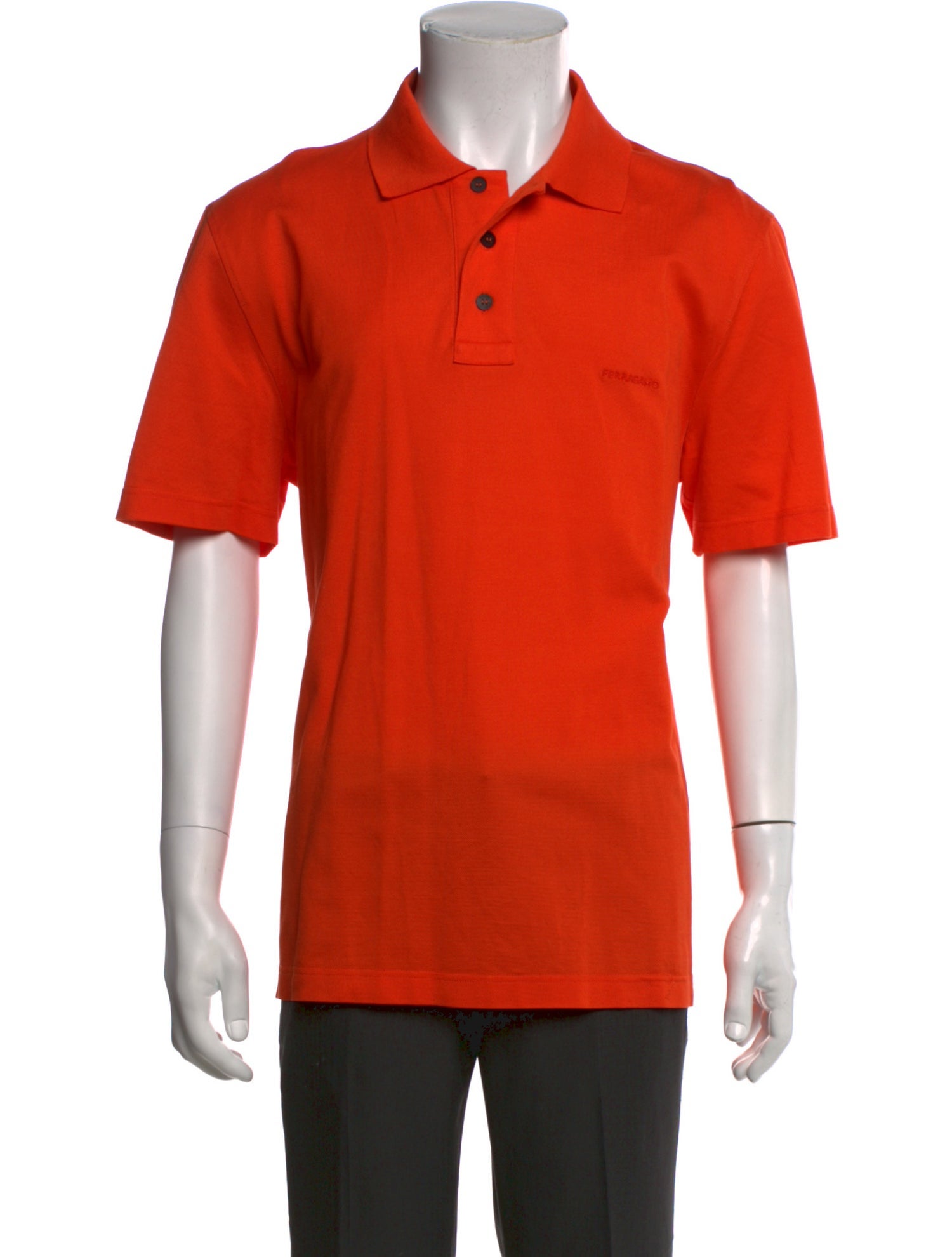 Ferragamo Collar Short Sleeve Polo Shirt