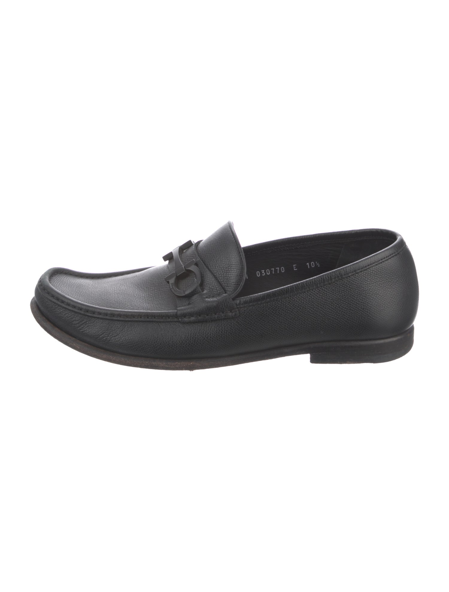 Ferragamo Horsebit Accent Leather Loafers